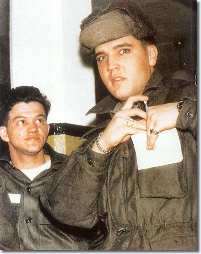 Elvis in the US Army - A surprise shot