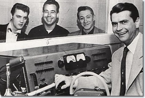 Elvis Presley, Bill Black, Scotty Moore and Sam Phillips - Sun Records 1954
