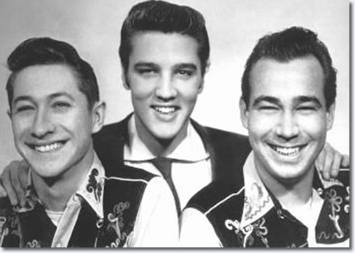 Scotty Moore, Elvis Presley and Bill Black - 1954