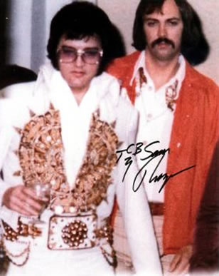 Elvis Presley and Sam Thompson 1977. 