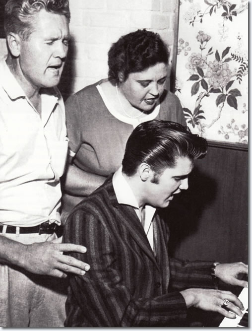 Vernon, Gladys, and Elvis Presley Singing.